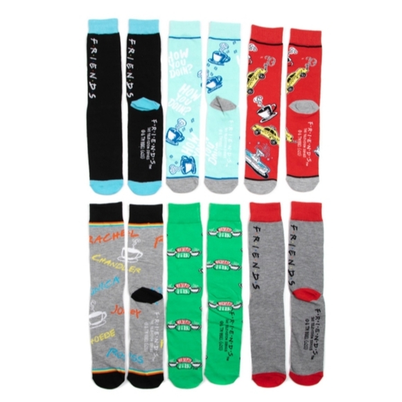 NWT Friends 6-Pack Socks - Picture 2 of 3